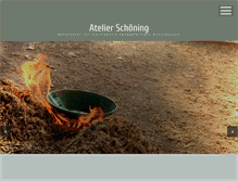 Tablet Screenshot of keramikatelier-schoening.de